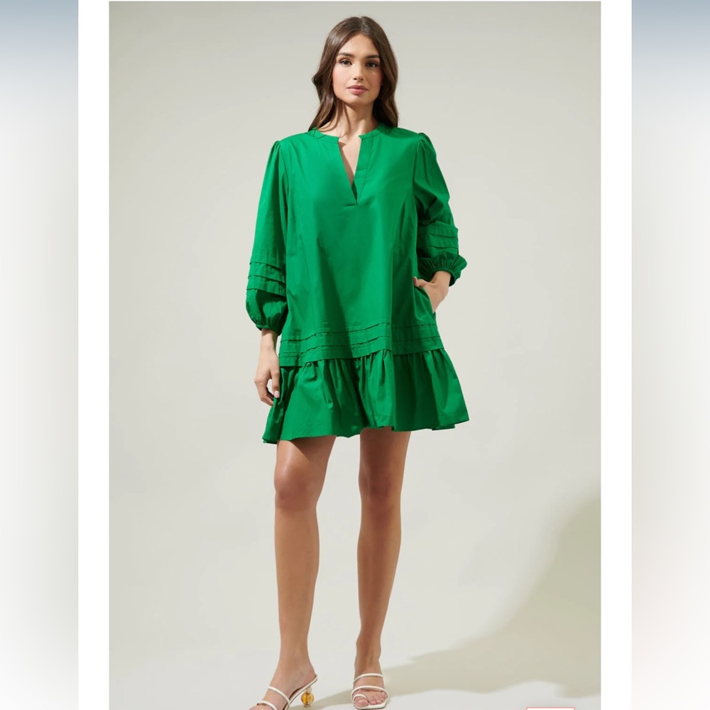 Sugarlips Velma Ruffle Shift Dress NWT💚✅